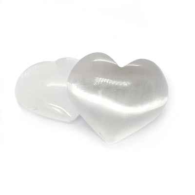 galet coeur sélénite