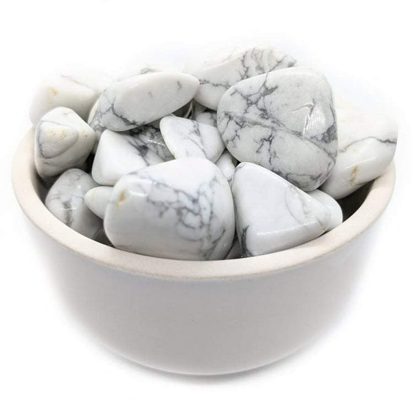 Pierre roulée Howlite blanche - Elithos