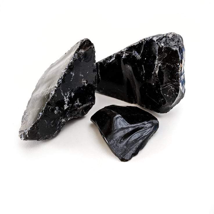 obsidienne noire brute