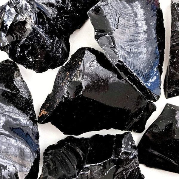 Obsidienne naturelle brute — collection Elithos