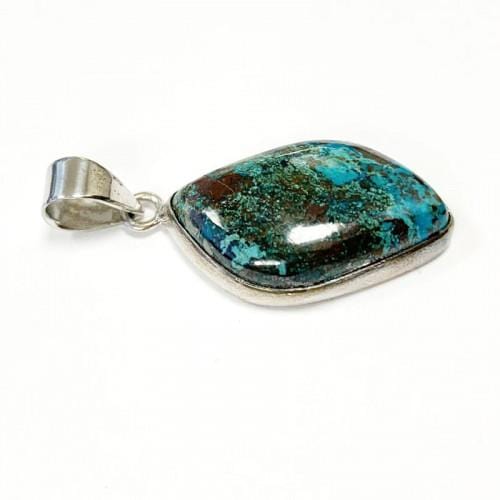 pendentif chrysocolle solitaire