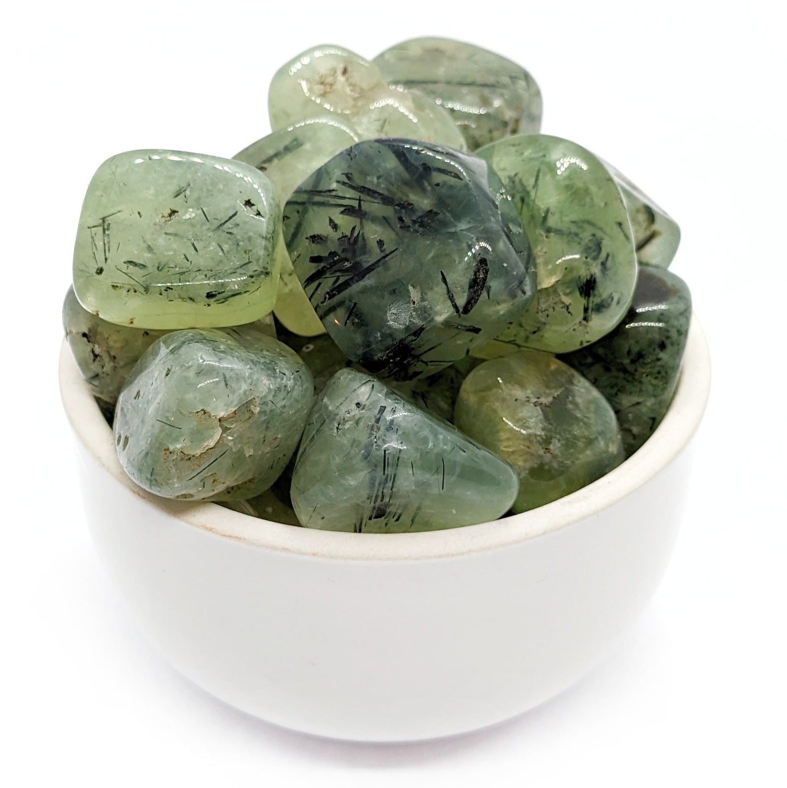 Bijoux et pierres en préhnite