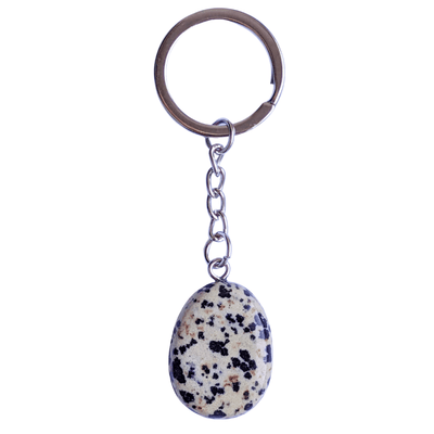 porte clé jaspe dalmatien