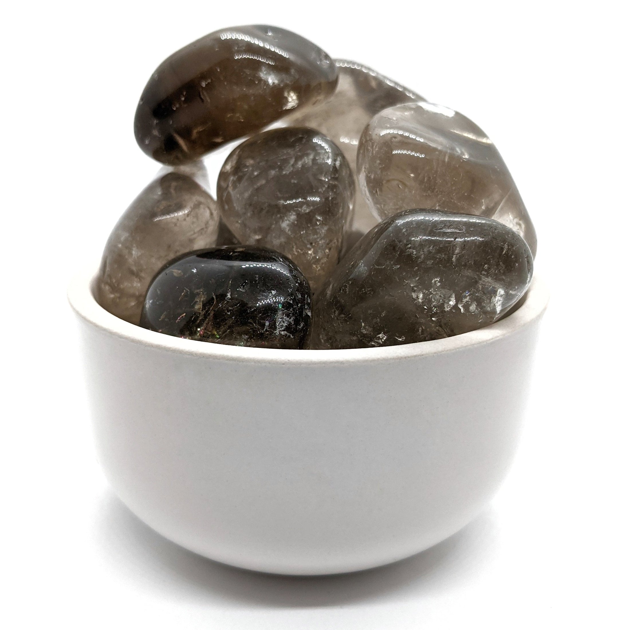 Bijoux et pierres en quartz fumé