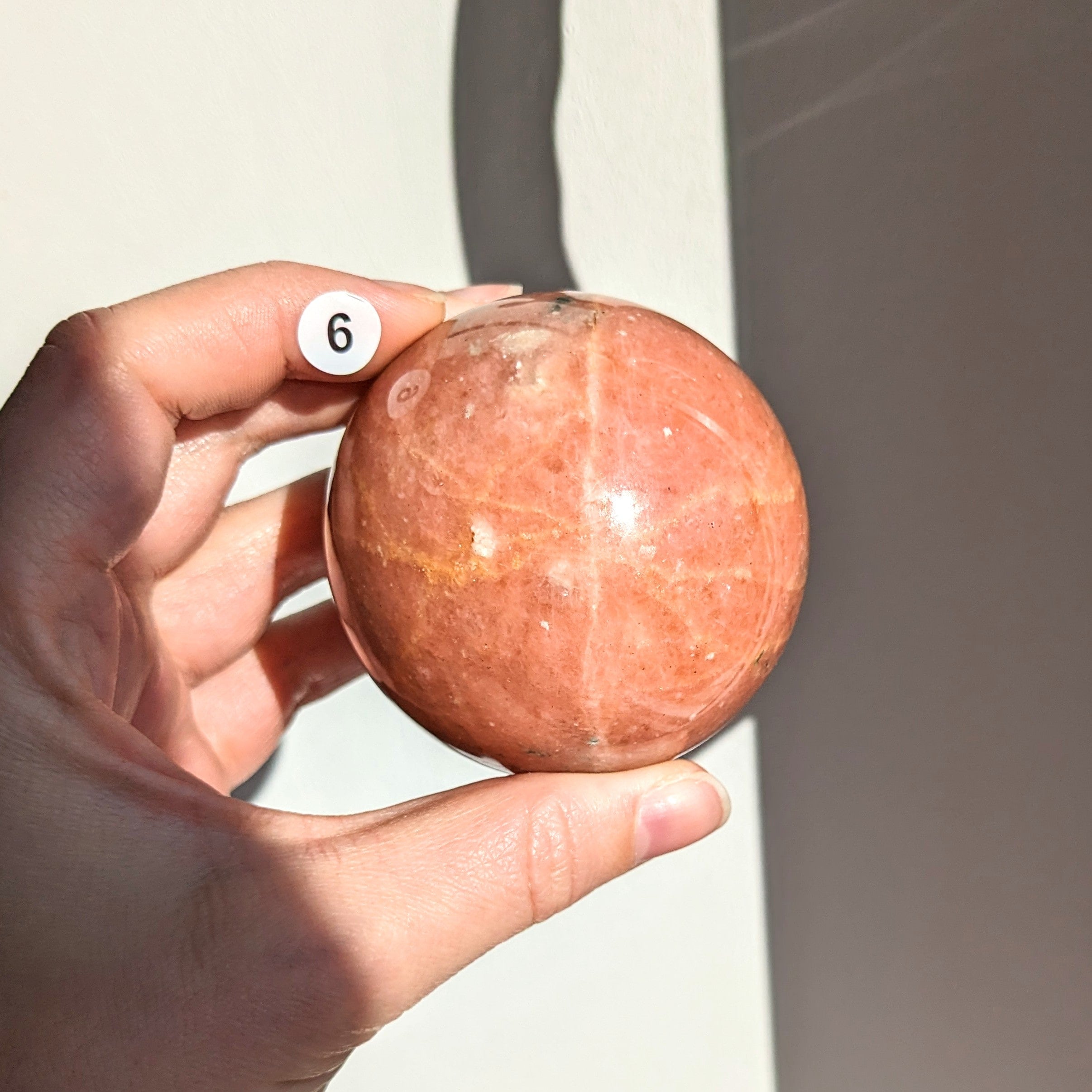 sphère calcite orange 6
